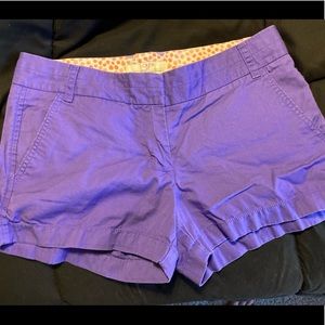 J. Crew chino purple shorts